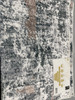 KATHY IRELAND HOME FLANNEL PLUSH AREA RUG 4X6 FT ANTI-SLIP - TAN/GREEN/WHITE