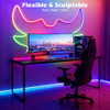 LAFULIT RGB Music Sync LED Light, 10ft Flexible Color Changing, IP67 ICRGB