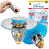 Mer-Maid Drain Magic AS SEEN ON TV Replace Broken Stoppers, Grey/Blue New