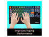 Adesso TRUFORM P320 Compact Size Keyboard Wrist Rest - Rubber, Fiber, Memory