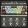 RK ROYAL KLUDGE L75 GASKET MOUNT MECHANICAL KEYBOARD, CREAM SWITCH - PALM GREEN