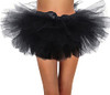 88-B16030008-01-BLK-OS Simplicity Women's Classic 5 Layered Tulle Tutu Skirt