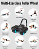 MEXLYCA AB ROLLER WHEEL;4-WHEEL AUTOMATIC REBOUND ABDOMINAL EXERCISE WHEEL,BLACK