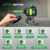 GIBIMOFI 16 LINE LASER LEVEL 360 SELF LEVELING 4X360°PROFESSIONAL 4D GREEN New