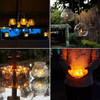STADECO SOLAR TEA LIGHTS OUTDOOR WATERPROOF RECHARGEABLE FLAMELESS LAMP 8 PACK