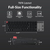 KEYCHRON K4 96% LAYOUT QMK MECHANICAL KEYBOARD SUPER BROWN SWITCH - BLACK