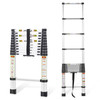 RIKADE TELESCOPIC LADDER 10.5FT ALUMINUM TELESCOPING LADDER NON-SLIP 330LB