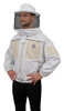 HUMBLE BEE 330 VENTILATED BEEKEEPING JACKET WITH ROUND VEIL SIZE LARGE - WHITE