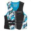 15002-10 AIRHEAD CAMO COOL MENS KWIK-DRY NEOLITE VEST ADULT LARGE BLACK BLUE New