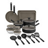 BELLA 21 PIECE KITCHEN SET WITH EVERGOOD CERAMIC NONSTICK COATING - BLACK