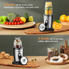 ACEZOE PERSONAL BLENDER ONE-BUTTON MIXER 2X17OZ SBL365AB - BLACK/STAINLESS STEEL