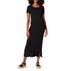 AMAZON ESSENTIALS WOMEN'S CREWNECK MAXI DRESS DR193944 - SIZE: WOMEN L - BLACK