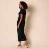 AMAZON ESSENTIALS WOMEN'S CREWNECK MAXI DRESS DR193944 - SIZE: WOMEN L - BLACK