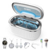ONLIKIN 45KHZ ULTRASONIC JEWELRY CLEANER, 35W, 5 TIMER, QUIET, HCU01A - WHITE