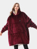 VENUSTAS UNISEX HEATED WEARABLE BLANKET HOODIE 7.4V - BURGUNDY