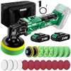 KIMO 20V MAX CORDLESS POLISHER KIT 6000 RPM 6 SPEEDS 25-PIECE POLISH - GREEN