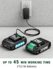 KIMO 20V MAX CORDLESS POLISHER KIT 6000 RPM 6 SPEEDS 25-PIECE POLISH - GREEN
