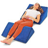 AllSett Health Bed Wedge Pillow 2 Separate Memory Foam Incline Pillows, Navy New