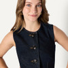 AEWM86473F25 Amazon Essentials women's regular-fit denim vest size 6x New