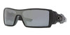 OAKLEY MENS OO9081 OIL RIG RECTANGULAR SUNGLASSES BLACK IRIDIUM POLARIZED