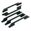 LUXSAMG 5 PACK CABINET PULLS SOLID ALLOY 5.04" (128MM) HOLE CENTER - BLACK New