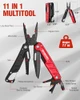 WORKPRO MULTITOOL-11 IN 1 MULTITOOL PLIERS WITH POCKET CLIP AND SHEATH-EDC