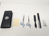 GENERIC HAIRDRESSING SCISSOR KIT - SILVER/BLACK/BLUE