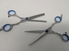 GENERIC HAIRDRESSING SCISSOR KIT - SILVER/BLACK/BLUE