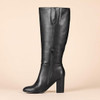 AMAZON ESSENTIALS WOMEN'S TALL HEEL BOOT - SIZE: WOMEN 6.5 - BLACK