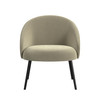 HOMEPOP HOME DECOR UPHOLSTERED MODERN ACCENT CHAIR - TAUPE VELVET