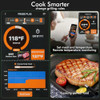 NIGOGOR SMART WIRELESS MEAT THERMOMETER 4 PROBES - WOOD/SILVER/BLACK