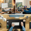 ABC.MAT WIRELESS CHARGING MOUSE PAD FOLDABLE PHONE HOLDER 20W PD ADAPTER - BLACK