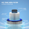 WOOZOO TRUE HEPA AIR PURIFIER H13 3-IN-1 FILTER REMOVES 99.97% OF 500285 - WHITE