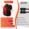 COMFYTEMP 3D RED LIGHT THERAPY KNEE WRAP WITH VIBRATION - BLACK