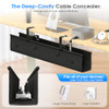 KIGJU UNDER DESK CABLE MANAGEMENT TRAY OFFICE GAMING ACCESSORIES BLACK