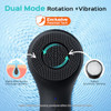 COSLUS FACE SCRUBBER FACIAL CLEANSING BRUSH 2 IN 1 SPIN AND VIBRATION - BLACK