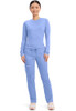 Cherokee Scrubs for Women Mid Rise Tapered Leg Drawstring Pant WW105P-CIEL-XL/P
