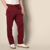 AMAZON ESSENTIALS MEN'S CARGO FLEECE OPEN BOTTOM SIZE L - DARK RED New