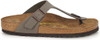 BIRKENSTOCK GIZEH UNISEX LEATHER SANDALS - SIZE: MEN 8 WOMEN 10 - STONE