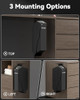 MOVGUL GUN SAFE, BIOMETRIC DROP DOWN BEDSIDE GUN SAFE PISTOL SAFE - BLACK