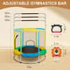 GENERIC TRAMPOLINE FOR KIDS ANTI-ROLLOVER ROUND BOTTOM SWING 55" - MULTICOLOR