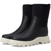 HUNTER WOMEN'S URBAN EXPLORER NEOPRENE SHORT BOOTS - SIZE: WOMEN 7 - BLACK WHITE