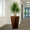 LEISUREMOD ALOE FIBERSTONE AND MGO CLAY PLANTER MID-CENTURY MODERN - BROWN
