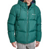 CHAMPION MEN'S QUILTED FULL-ZIP HOODED PUFFER JACKET XL RAIN FOREST GREEN