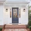 GEPOW OUTDOOR WALL LIGHTS FARMHOUSE EXTERIOR WALL SCONCES LIGHT - TEXTURED BLACK