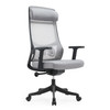 LEISUREMOD ERGONOMIC OFFICE CHAIR HIGH BACK MESH CHAIR - LIGHT GRAY
