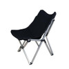 PACBEAR LIGHTWEIGHT FOLDING CAMPING CHAIR - OUTDOOR BEACH CHAIR TRD06 - BLACK