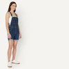 AMAZON ESSENTIALS WOMEN DENIM SHORT OVERALL DARK WASH M New
