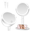 GONOBLE LIGHTED MAKEUP MIRROR WITH 10X MAGNIFICATION RECHARGEABLE MS23 - WHITE