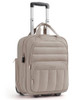 BAGSMART SMALL UNDERSEAT CARRY ON LUGGAGE WITH WHEELS, 16" SMALL LUGGAGE - BROWN New